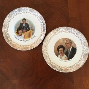 🌺 Vintage President Portrait Plate
